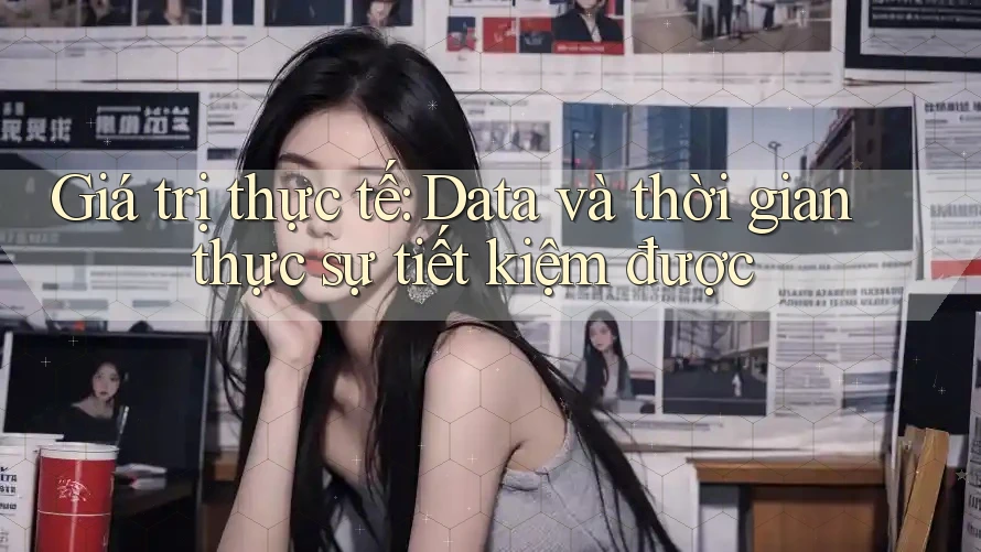 Giá trị thực tế: Data và thời gian thực sự tiết kiệm được Giá trị thực tế: Data và thời gian thực sự tiết kiệm được