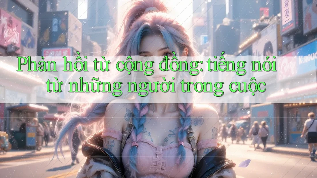 Phản hồi từ cộng đồng: tiếng nói từ những người trong cuộc Phản hồi từ cộng đồng: tiếng nói từ những người trong cuộc