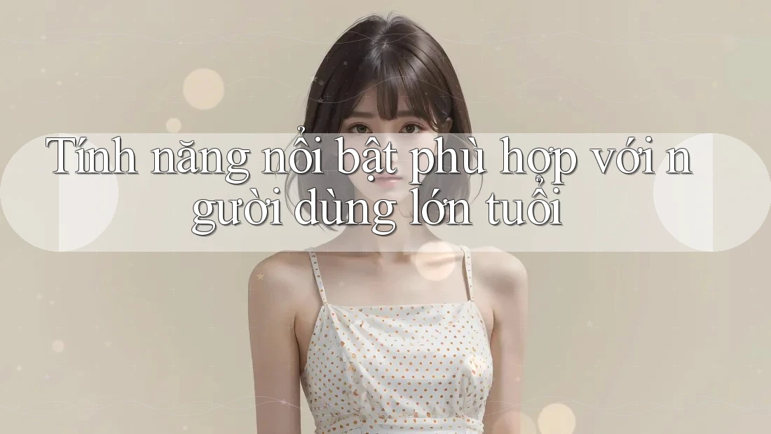 Tính năng nổi bật phù hợp với người dùng lớn tuổi